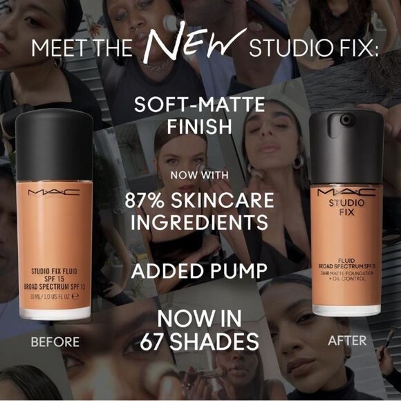 MAC Studio Fix Fluid SPF15 24HR Matte Foundation + Oil Control - Picture 7 of 11
